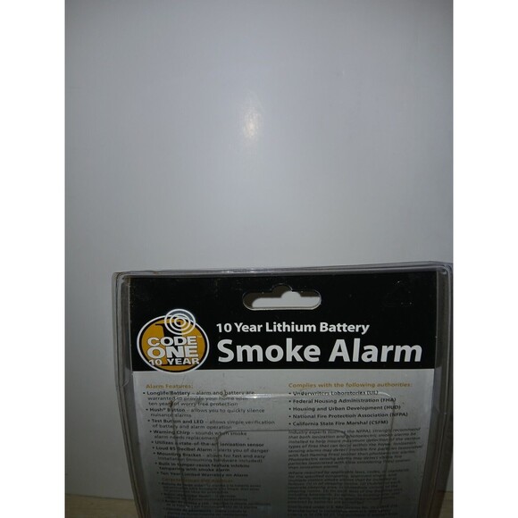 Code One Smoke Detector i9010 21009992 10 Year Battery W/ Ionization Sensor New - Picture 12 of 12